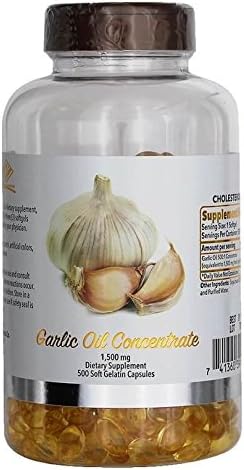 Garlic Oil Concentrate, 1500 Mg 500 Softgels