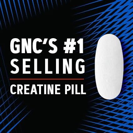 GNC AMP Creatine HCl 189 Pills, Clinically Proven Strength & Muscle Builder, Athletic Performance, Energy Production, Recovery Supplement, Fast Absorbing, Gluten Free Formula, 60 Servings