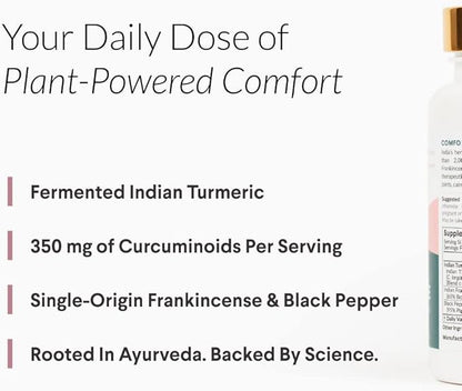Indian Turmeric + Frankincense - With 95% Curcuminoids, Curcumin Longa, Boswellia Serrata & Black Pepper - Supports Joint Health - Dietary Supplement - 1 Month Supply - 60 Capsules