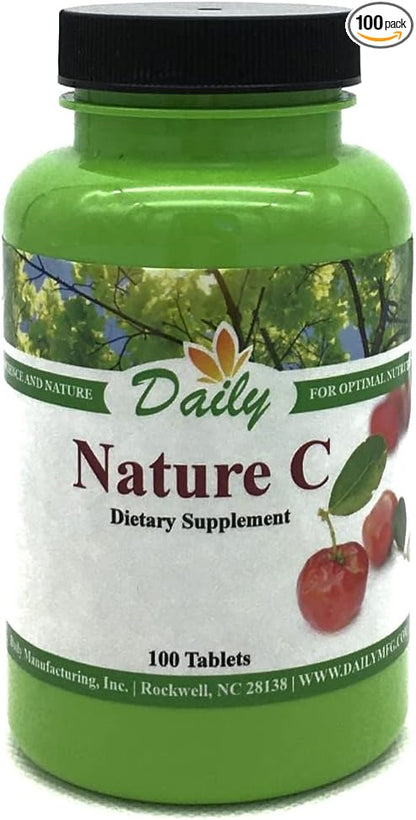 Daily Manufacturing Nature C (Vitamin C from Acerola Cherry) 100 Tablets per Bottle
