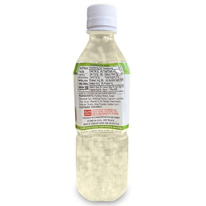 Parrot Brand Aloe Vera Juice Drink Coconut Flavor 500mL 16.9 Ounce (Pack of 10)