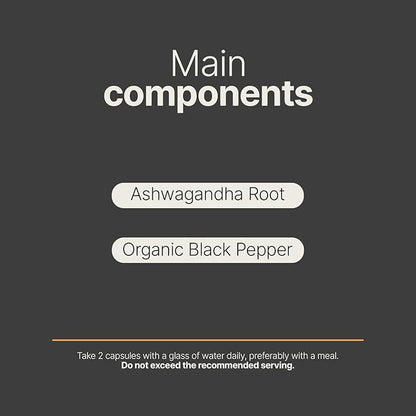 Vegan Pure Organic Ashwagandha Powder KSM-66 Extract and Organic
