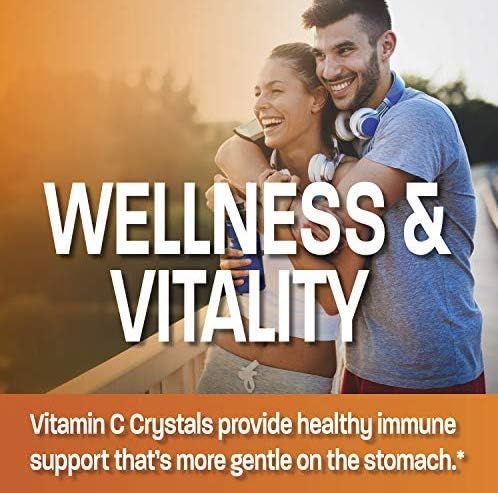 Buffered Vitamin C Powder Ascorbic Acid Buffered with Sodium Ascorbate Soluble Fine Crystals – Promotes Healthy Immune System and Cell Protection – Powerful Antioxidant - 1 Kilogram (2.2 Lbs)