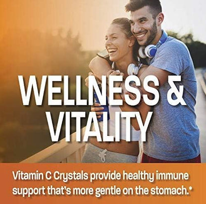 Buffered Vitamin C Powder Ascorbic Acid Buffered with Sodium Ascorbate Soluble Fine Crystals – Promotes Healthy Immune System and Cell Protection – Powerful Antioxidant - 1 Kilogram (2.2 Lbs)