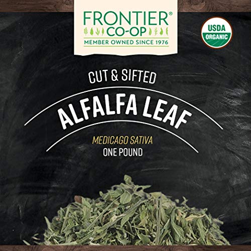 FRONTIER Organic Cut Sifted Alfalfa Leaf, 16 OZ