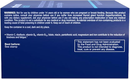 Orthomol Vital F Women's Multivitamin Tablets – 30-Day Supply for Enhanced Vitality, Energy, and Reduced Fatigue with Vitamins A, B, C, D, E, K, Calcium, Iodine & Omega-3