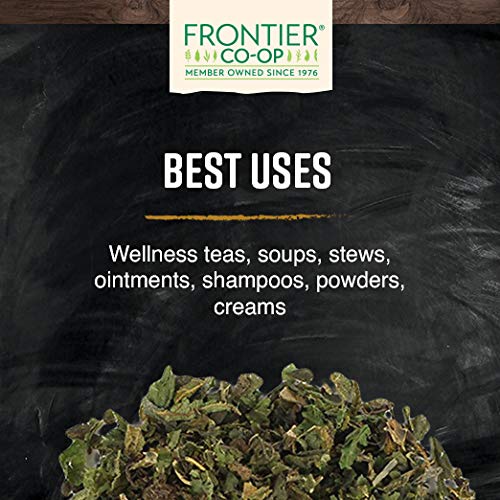 Frontier Co-op Organic Cut and Sifted Stinging Nettle Leaf 1lb | Pack of 2