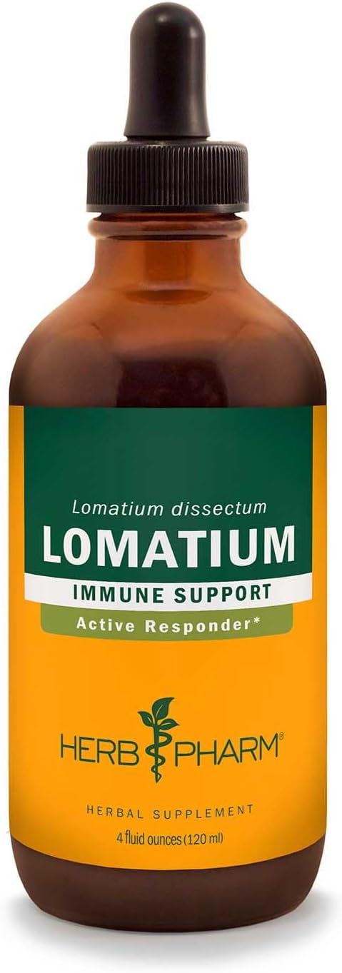 Herb Pharm Lomatium Liquid Extract for Immune System Support - 4 Ounce