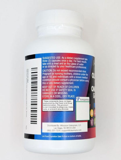Clean Nutraceuticals Beet Root Capsules Olive Leaf Nattokinase Garlic Extract L-Arginine Omega 3 Red Yeast Rice Hibiscus Danshen - Healthy Support Supplement - 90 Ct