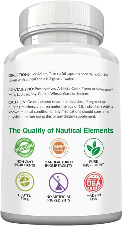 Spirulina Capsules 3000mg - 40 Servings Of Organic Spirulina Capsules - Rich in Protein, Antioxidants & Vitamins - 240 Organic Espirulina Powder - Supports Immune & Cardiovascular Health