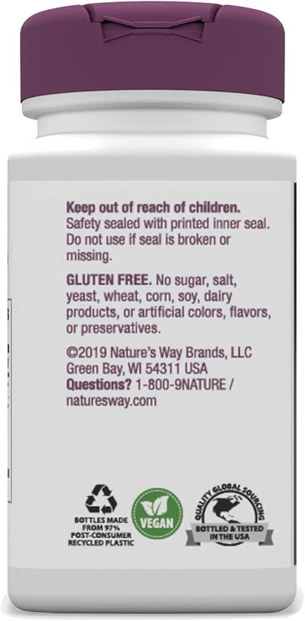Nature's Way Ginkgo Premium Extract, Supports Memory & Concentration*, 120 mg Ginkgo Biloba Extract per 2-Capsule Serving, with Gotu Kola, Vegan, No Gluten, 60 Capsules (Packaging May Vary)