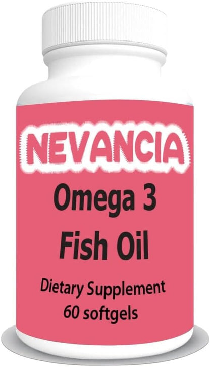 Omega-3 Fish Oil High in DHA & EPA, 1200 mg Omega-3, Ultra Potent, Promotes Heart & Brain Health, Natural Lemon Flavour, 60 Softgels