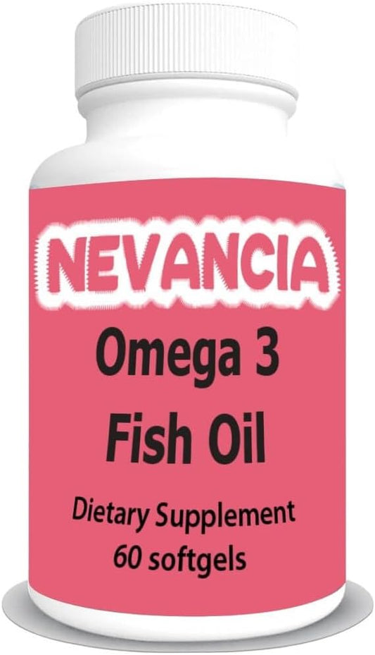 Omega-3 Fish Oil High in DHA & EPA, 1200 mg Omega-3, Ultra Potent, Promotes Heart & Brain Health, Natural Lemon Flavour, 60 Softgels