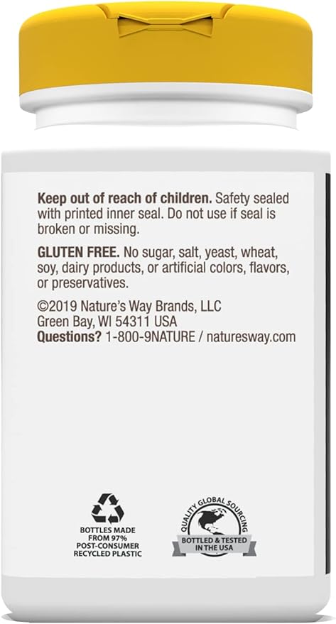 Nature's Way Calcium Magnesium & Vitamin D Complex, Healthy Bones & Teeth, Muscle Function*, Muscle Relaxation,* with Vitamin D3, Gluten free, 100 Capsules (Packaging May Vary)