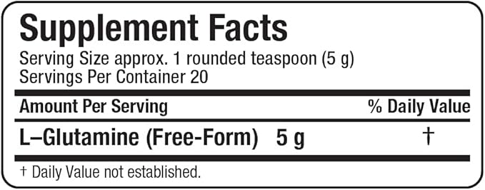 ALLMAX Essentials GLUTAMINE - 100 g Powder - Fermentation-Derived Glutamine - Increases Recovery & Supports Immune System - Gluten Free & Vegan - 20 Servings