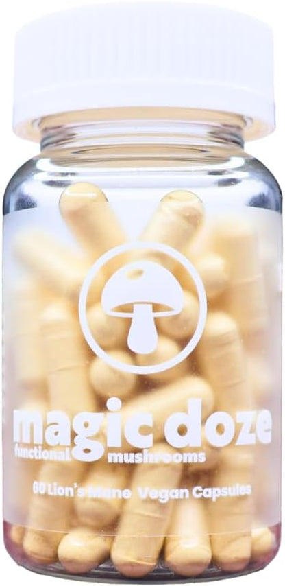Magic Doze Cordyceps Mushroom Capsules - 60 Vegan Capsules, Herbal Supplement for Dietary Use