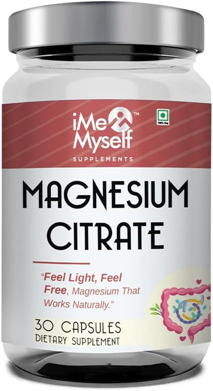 Magnesium Citrate Capsules - 30 Count | for Daily Wellness