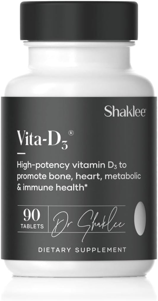 Shaklee - Vita-D3® 2,000 IU - High-Potency Vitamin D3 for Bone, Heart, and Immune Health | Vitamin D, Enhance Calcium Absorption and Overall Wellness | 1 Tablet Daily - 90 Tablets