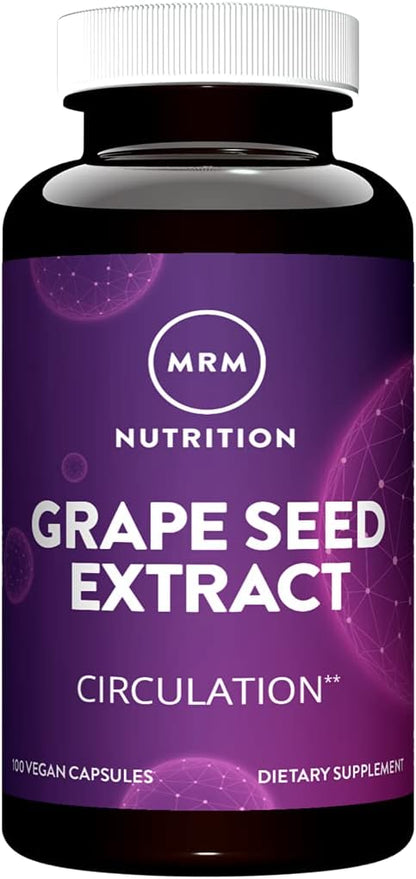 MRM Nutrition Grape Seed Extract | Circulation | Antioxidants | Anti-agning | Gluten Free + Vegan | 100 Servings