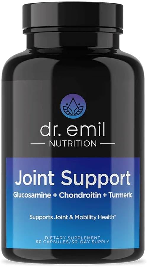 DR. EMIL NUTRITION Joint Aid Supplement - Joint Supplement with Glucosamine Chondroitin, MSM & Turmeric - Joint Health Supplement for Mobility and Discomfort for Men and Women* (60 Capsules)