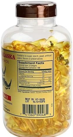 Nu Health Alaska Deep Sea Omega-3 Fish Oil 1000 Mg EPA & DHA (200 Softgels) - 4 Bottles