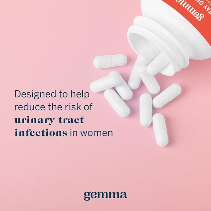 Gemma Stay On Tract Cranberry Supplement - Urinary Tract Support for Women - 36mg of Cranberry PACs and 1,000mg of D-Mannose 60 Count (Pack of 1)
