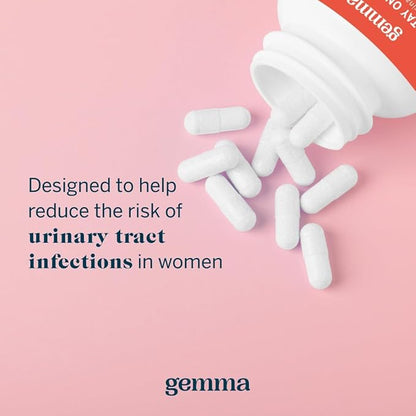 Gemma Stay On Tract Cranberry Supplement - Urinary Tract Support for Women - 36mg of Cranberry PACs and 1,000mg of D-Mannose 60 Count (Pack of 1)