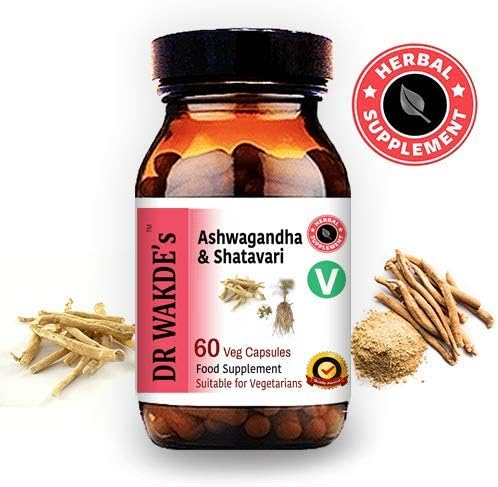 DR WAKDE's Ashwagandha & Shatavari Capsules (60 Veg Caps, Rejuvenating Herbs, Energy Support, Ayurvedic Supplement, Vegan, Herbal, All Natural, Made in UK)