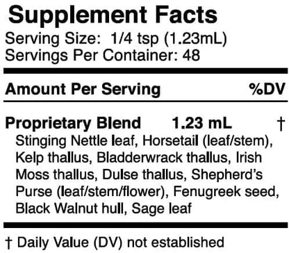 Go Nutrients Nascent Iodine & Thyroid Support Dietary Supplements High Potency Liquid Drops Non-GMO GlutenFree Iodine Edge to Boost Metabolism Improve Skin & Stop Hair Loss & Increase Levels of Iodine