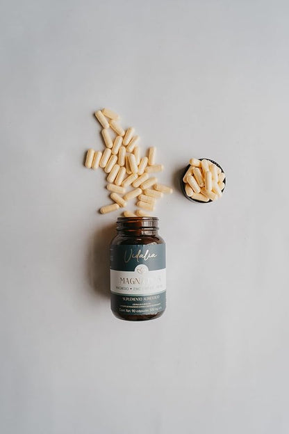 Magna Plus Magnesium Bisglycinate Blend, Magnesium Citrate, Zinc, Vitamin K2 and Vitamin D3. Vidalia by The Mix SUPERFOODS 90 Servings