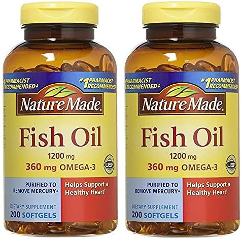 Nature Made Fish Oil 1200mg With Omega-3, 400 Softgels