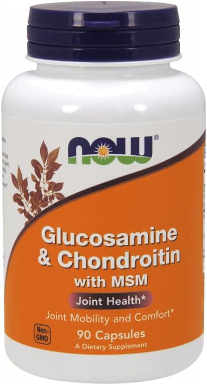 NOW Foods Glucosamine & Chondroitin with MSM, 90 Count