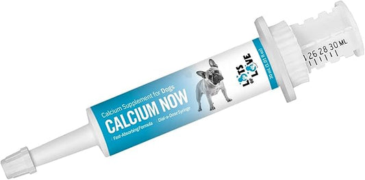 Calcium Now - Oral Calcium for Whelping Dogs (30 ml) - Dog & Cat Calcium Supplement Paste - Lots of Love