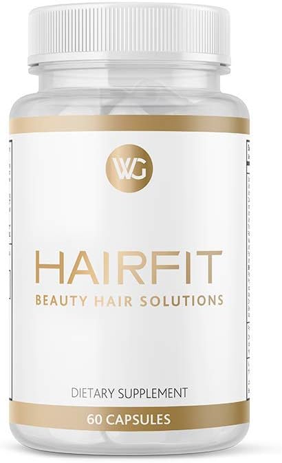HAIRFIT Vitamins. Best Hair Growth Vitamins with Biotin for Stronger Hair. Potent Blend of Vitamins, Herbs & Amino Acids to Encourage Stronger, Thicker & Longer Hair for Men and Women