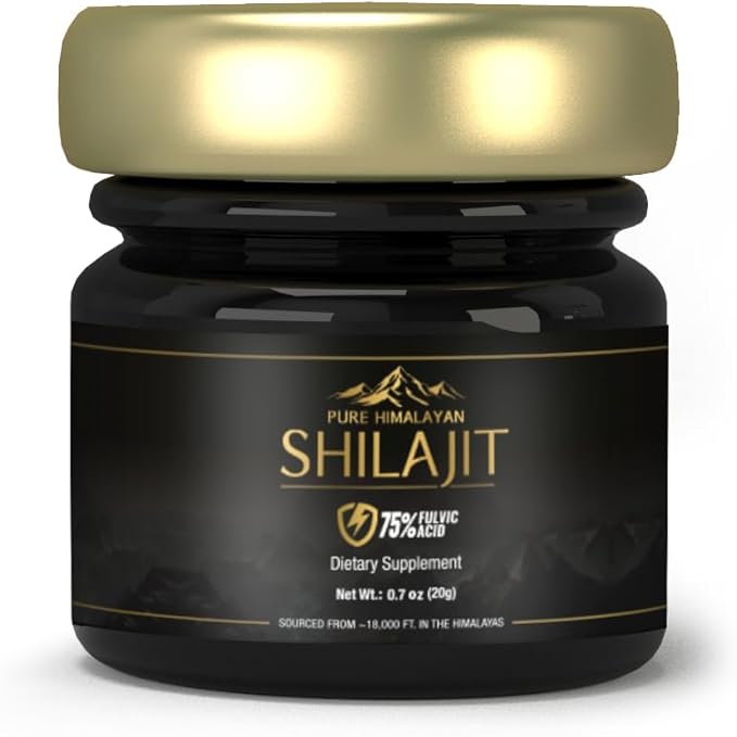 Pure Himalayan Shilajit/Shilajeet Resin - 20g | Guaranteed 75%+ Fulvic Acid | Sourced from ~18,000 ft | for Stamina, Endurance & Strength | Contains Lab Certificate