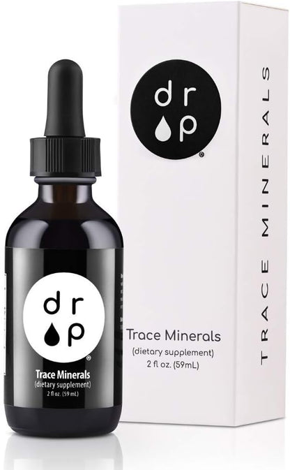 Drop Supplements Organic Trace Minerals Electrolyte Drops, Vitamin D3+K2 Drops and Vitamin B12 Liquid Drops Bundle