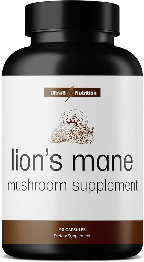 Organic Lions Mane Capsules - Lions Mane Supplement with Reishi, and Cordyceps - Immune Health & Cognitive Supplement for Adults (90 Veggie Capsules)