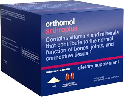 Orthomol Arthroplus, 30-Day Supply, Advanced Bone & Joint Health Supplement with Collagen, Glucosamine & Chondroitin, Advanced Version of Orthomol Osteo