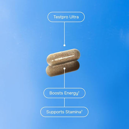 Testpro Testosterone Support Ultra for Men with Fenugreek, Tribulus & Maca