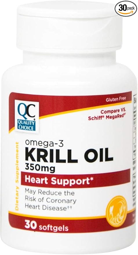Quality Choice Krill Oil 350 Mg Softgels 30Ct