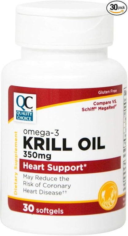 Quality Choice Krill Oil 350 Mg Softgels 30Ct