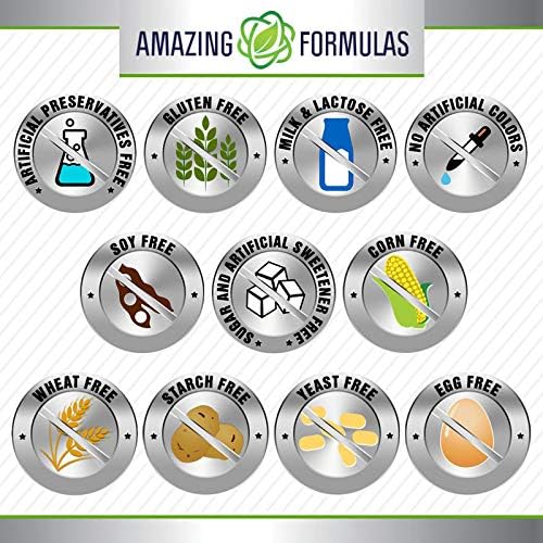 Amazing Formulas Folic Acid Supplement (Vitamin B9) | 800 Mcg | 240 Capsules | Non-GMO | Gluten-Free | Made in USA