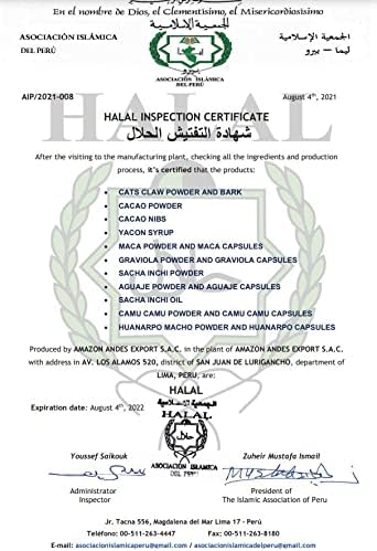 Amazon Andes Sacha Inchi Capsules (Plukenetia volubilis) - Source of Omega 3, 6, 9 with Essential Fatty Acids - Odorless & Sustainably sourced - Brain Function Supporter - 60 Softgel Pills (1000mg)