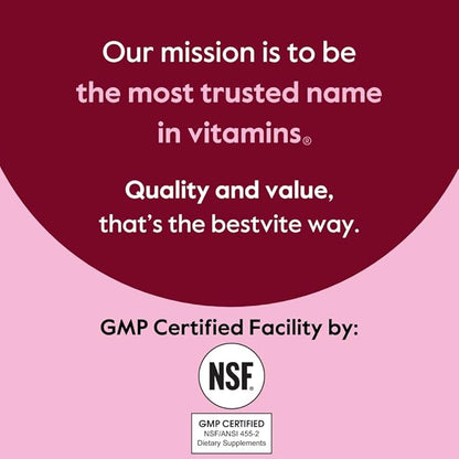 BESTVITE Quercetin with Bromelain 500mg/250mg (120 Vegetarian Capsules) - No Stearates - No Silicon Dioxide - Vegan - Non GMO - Gluten Free