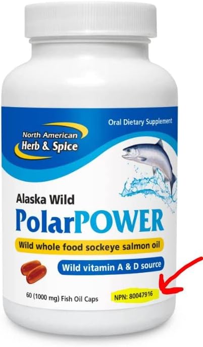 North American Herb and Spice, Polar Power Gel-Capsules, 60-Fish Oil Caps.