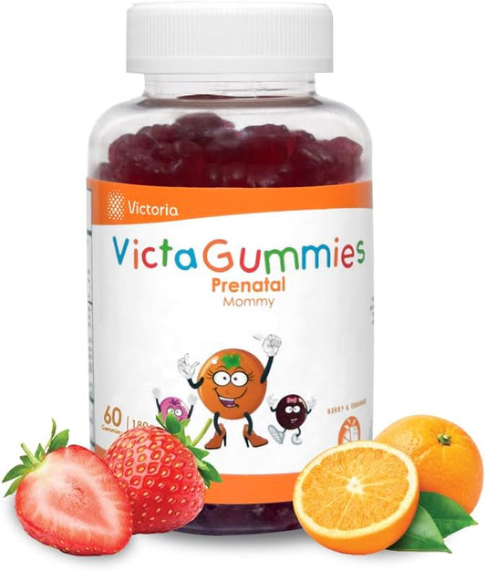 Dr. T Prenatal Gummies for Expectant Moms 180g - Berry & Orange Flavor - Healthy Pregnancy - Proper Baby Growth - Prenatal Nutrition - 60 Pectin Gummies (1)