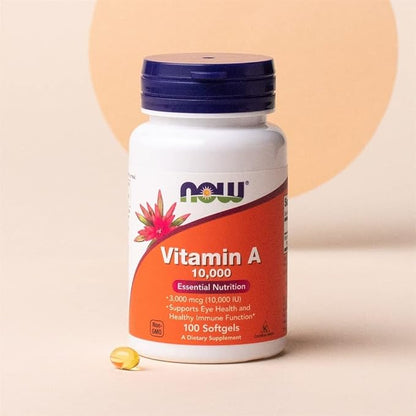 NOW Foods, Vitamin A, 10,000 IU, 100 Softgels