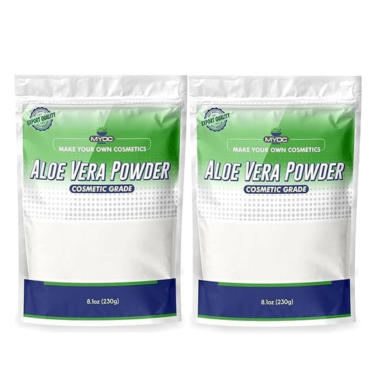 Aloe Vera Powder Organic Use for Skin Aloe Vera for Skin, Aloe Vera for Lotion Making, Aloe Vera Bulk- – 230grams (8.05 oz) Pack of 2