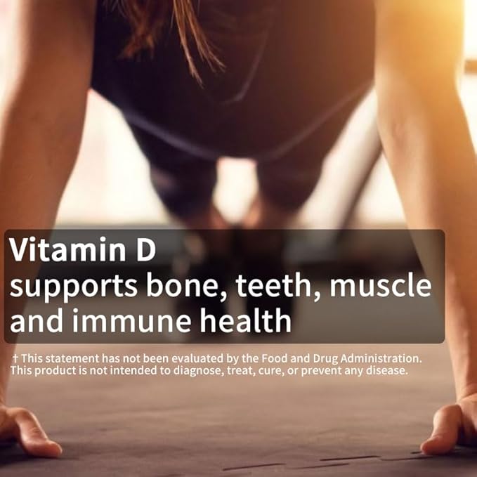 d3 k2 Vitamin 10000 iu, 180 Coconut Oil Softgels | 2 in 1 Vitamins Supplement D3 10000 IU & K2 (MK7) 200 mcg, Easy to Swallow, Supports Calcium Absorption, Bone Immune, & Heart Health