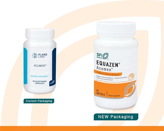 Klaire Labs Acumen - Cognitive Support Supplement with Bacopa Monnieri Extract - Memory Support - Gluten-Free & Hypoallergenic Bacopa Capsules for Adults & Kids 7+ (60 Capsules)